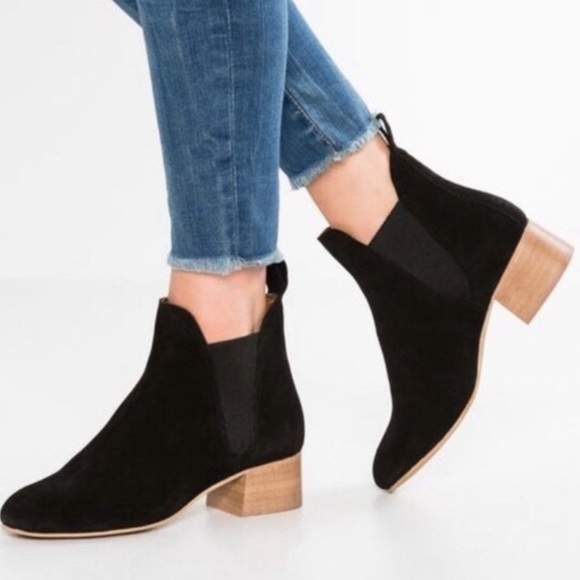 Topshop Shoes - TOPSHOP Barley Chelsea suede block booties